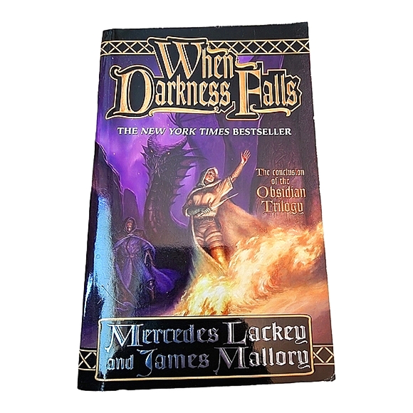 CLEARANCE 💕When Darkness Falls by Mercedes Lackey and James Mallory - Picture 1 of 2